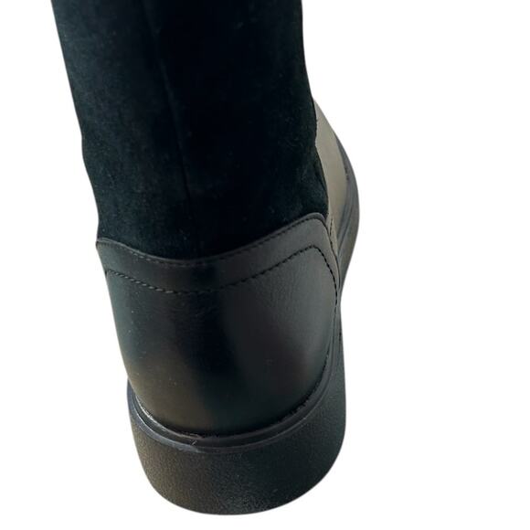 Clarks Unstructured Leather Tall Shaft Boots Un Elda Hi Black Size 6 NIB - Picture 9 of 13